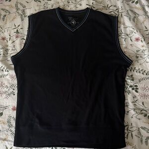 Bluenotes Navy Vest Top with Blue Trim